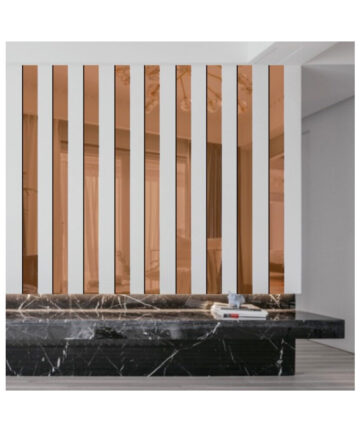10Pcs/Set Striped Mirror Stickers Self Adhesive Removable Acrylic Mirror Sheets Wall Decals For Home Art Room Bedroom