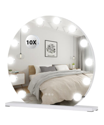 (12 LED Bulbs (60cm)) Hollywood make-up mirror 15/18 Bulb Lighting w/USB