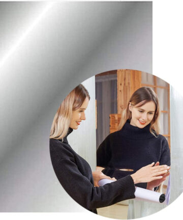 2M Flexible Mirror Sheets Self Adhesive Non Glass Tiles Mirror Sticker
