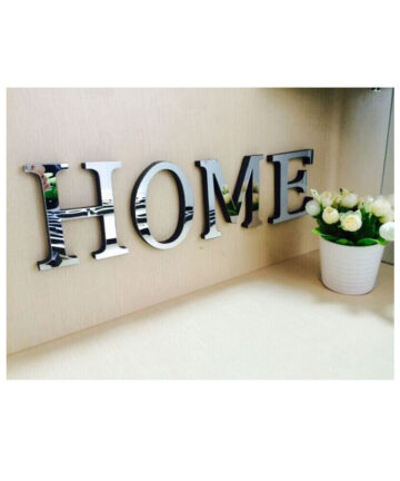 3D Acrylic 4Letters Mirror Sticker Home Love Small Mirror Art Decal Sticker Self-Adhesive For Home Tiles Wall Decorative Sticker