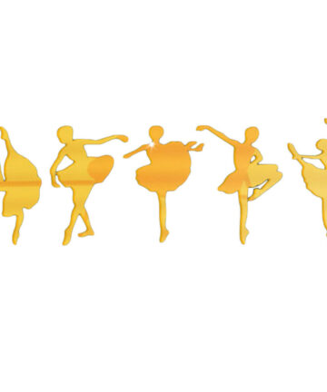 3D Decorative Mirrors Ballet Girl Wall Stickers Room Decor Mirror Stickers Living Room Espejos Decorativos