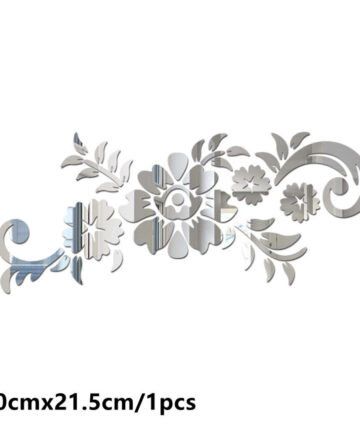 3D DIY Acrylic Mirror Stickers for Room Decoration Flower Wall Decals Sticker Living Room Bedroom Home Decoration Accessories