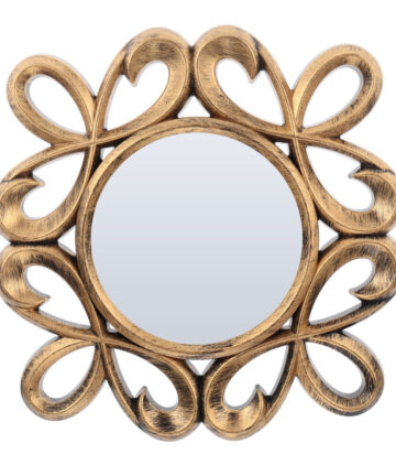 3pcs European Style Wall Mirror Retro Round Hanging Mirror Home Decoration Retro Decoration Makeup Mirror