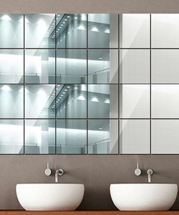 40PCS 3D Mirror Wall Sticker Acrylic Wallpaper Acrylic Wall Stickers Acrylic Home Decor Removable WallPaper