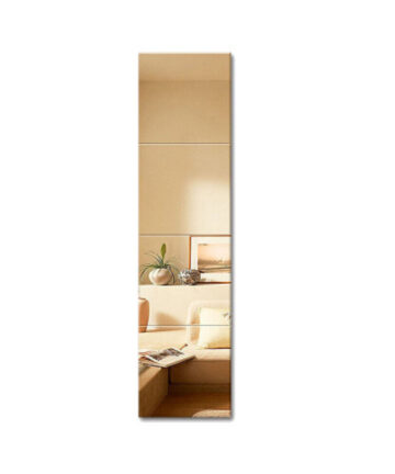 4Pcs 22*22 Dressing Mirror Pasted On Wall Spliced Household For Student Dormitory Living Room Bedroom Full-body Mirrors Decor