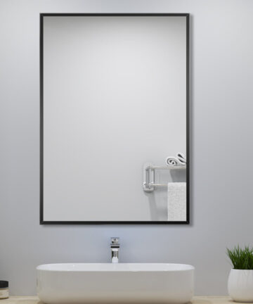 (50x70cm) Rectangular bathroom wall mounted hanging mirror