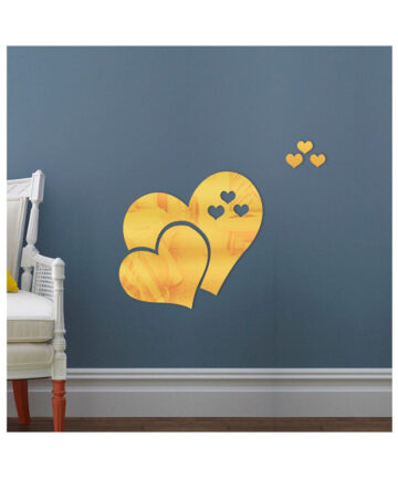 5pcs Love Reflector Ball Room Bathroom Decor Acrylic Wall Mirror Irregular Mirror Living Room Decoration Mini Sticker Mirror