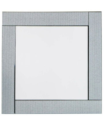 (60cm x 60 cm Square) Elegant Silver Stripe Square Wall Mirror 60cm x 60cm or 60 x 80cm