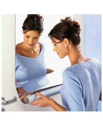 60x100cm PVC Wall Sticker Moisture-Proof Anti-Mildew Anti-Pollution Reflection Film Mirror