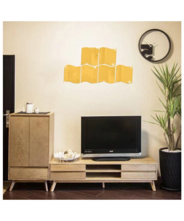 6pcs/set 12*10cm Wave Mirror Wall Stickers Mirror Wall Stickers Home Decoration DIY Art Wave Mirror Wall Stickers Home Decor