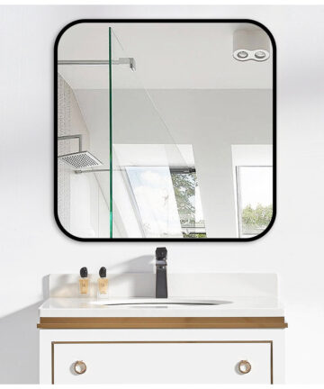 (70*70cm) Modern Square Wall Mirror with Aluminum Alloy Frame