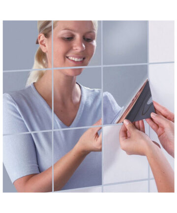 9pcs Adhensive Mirror Morden Wall Decoration wall sticker consmetic compact mirrors miroir de poche diy Bathroom Decoration