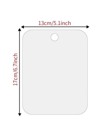 Acrylic Anti Fog Mirror Bathroom Tools Shower Shaving Fogless Mirror Washroom Travel With Wall Suction For Men Women 13*17cm