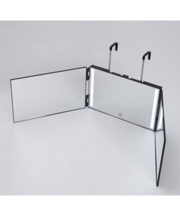 Adjustable 3 Way Mirror Trifold Mirror Self Hairdressing Mirror Three-fold Mirror Hair Cutting And Styling DIY Haircut Tool