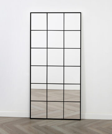 Aion - Full Length Standing Mirror - Industrial Mirror Black