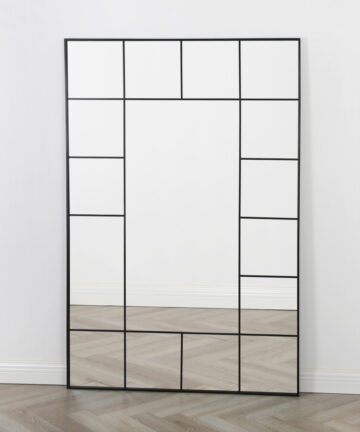 Aion - Window Mirror in Full Lenght - Black Frame - 179x119