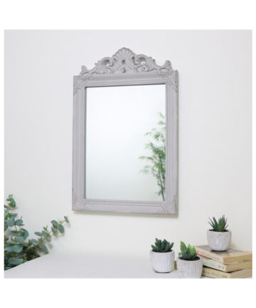 Antique Taupe Wall Mirror 36cm x 55cm