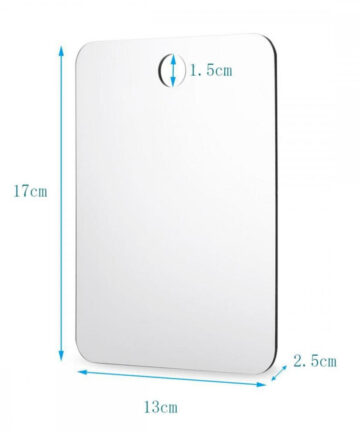 Bathroom Fog Travel Mirror Shower Mirror Unbreakable Portable Traveling Shaving Mirror Wall-mounted Bathroom Accessories