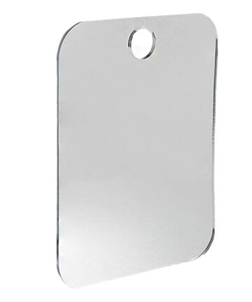 Bathroom Foga Travel Mirror Shower Mirror Bathroom Unbreakable Portable Shower Traveling Shaving Mirror 13*17cm Wall