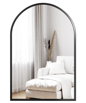 (Black, 50*75cm) Dripex Arched Mirror: Stylish Home Decor.