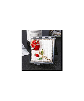 Bling flower bowknot red lip swan,Mini Beauty makeup compact pocket Decorative mirror,party bridesmaid girl favors