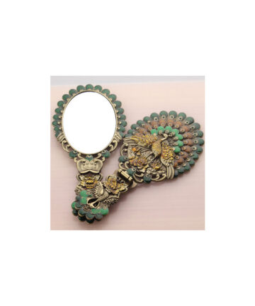 Copper Mirror Makeup Mirror Antique Chinese Retro Antique Copper Edge Ancient Female Portable Portable Makeup