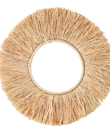 Creative Hanging Pendants Compact Handicraft 8 Styles Nordic Style Straw Art Pendant
