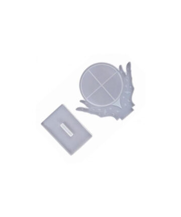 Creative Makeup Mirror Resin Mold Both Hands Table Mirror Silicone Moulds DIY Epoxy Resin Photo Frame Mold Stand Home Decoration