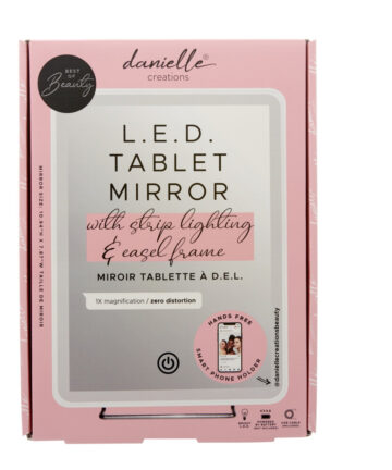 Danielle Creations Make-Up LED Strip Lighting Tablet Mirror & Easel Frame