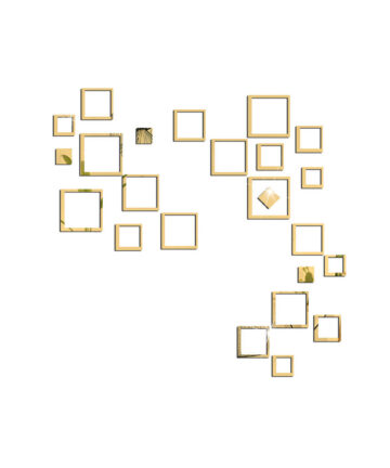 Decorative Mirrors DIY Wall Stickers Rectangle Room Decor Mirror Stickers For Living Room Espejos Decorativos
