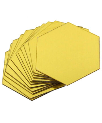 Dropshipping!!12Pcs Wall sticker hexagonal self-adhesive mirror effect living room home decoration