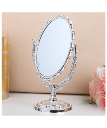 DyuIhr European double-sided vertical makeup mirror home decor removable living room bedroom dormitory table mirror