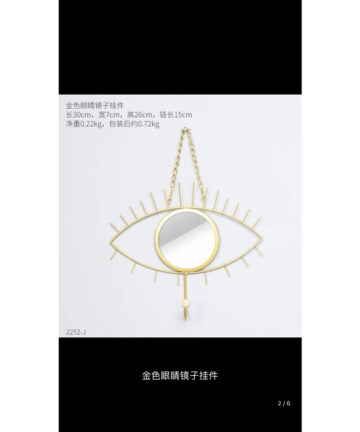 European-Style Creative Porch Door Wall Decoration Hanging Room Wall Glass Mirror Hanging Clothes Rack Personality Hanging Decor