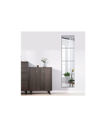 Full Body Mirrors for Walls, 12&quotx12&quot 4pcs Acrylic Plexiglass Mirror Wall-Mounted Full Length Frameless Mirror Makeup Large Long Mirror Home