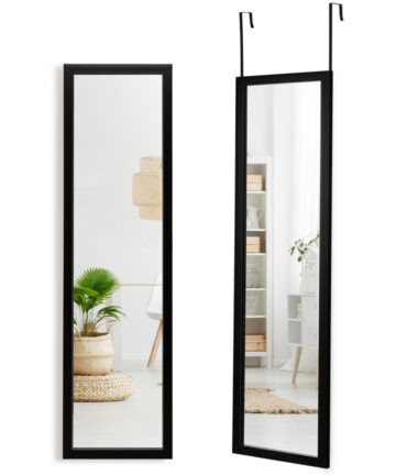 Full Length Over the Door Mirror Full Length Mirror with Hanging Hooks
