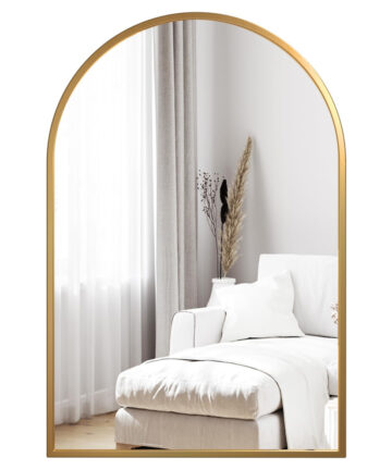 (Gold, 50*75cm) Dripex Arched Mirror: Stylish Home Decor.