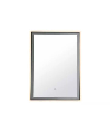 Habitat Rectangle Backlight LED Mirror - Black