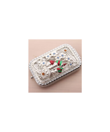 High antique mirror mini portable cosmetic mirror hollowed out double-sided magnifying makeup mirror
