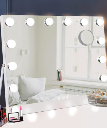 Hollywood Vanity Mirror 14 Dimmable LED Bulbs 50x42cm Touch Screen