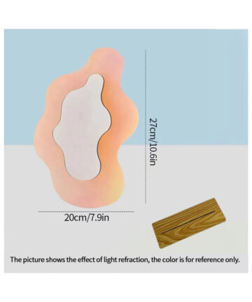 Ins Irregular Decorative Mirror Acrylic Wavy Makeup Mirrors Creative Discolored Acrylic Mirrors Girls Dressing Table Ornaments