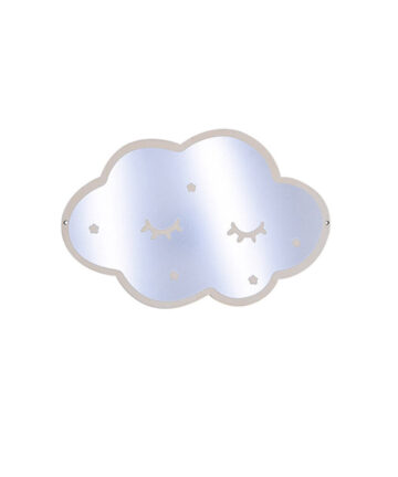Ins Nordic Wooden Crown Cloud Ice Cream Stars Cat Children Acrylic Decorative Mirror Home Wall Decoration Artwork Mirror Tools