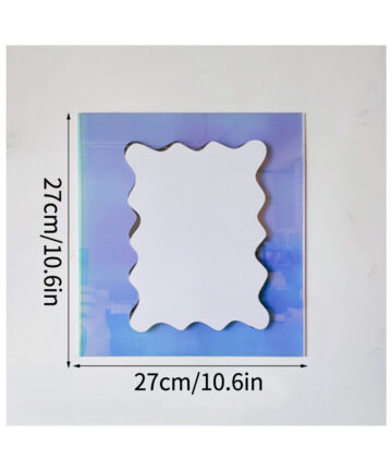 Irregular Decorative Mirrors Acrylic Flower Makeup Mirror Colorful Mirrors for Home Wall Wave Shape Mirror Bedroom Decor