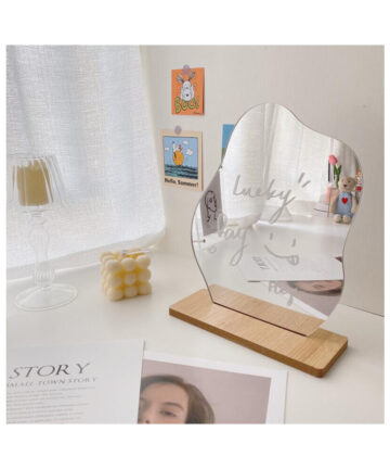 Irregular Makeup Mirror Decorative Mirrors for Bed Room Home Decor Beauty Standing hand Mirror Cosmetic Stage Photo Tools