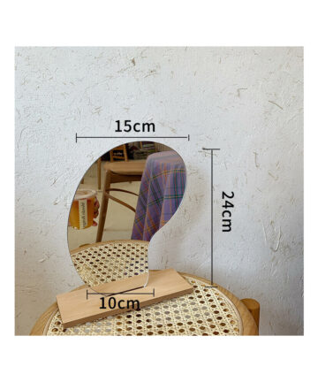 Irregular Mirror Home Desktop Makeup Mirror Acrylic Decoration Standing Mirror