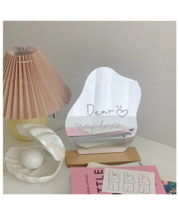 Irregular Mirror Home Desktop Makeup Mirror Acrylic Decoration Standing Mirror ins Korea Irregular Makeup Mirror