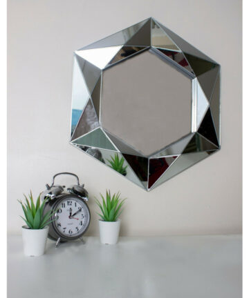 Large Bevelled Silver Wall Hanging Mirror Trend