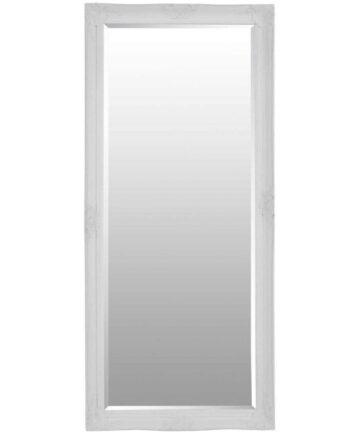 Large White Bevelled Full Length Dressing Wall Mirror 5Ft6 X 2Ft6 168cmX76cm