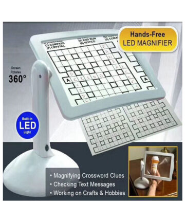 LED Screen Page Magnifier Brighter Reading Viewer Screen Loupe Hands-Free LED Magnifier Give parents