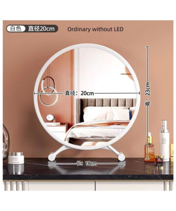 Light LED Makeup Mirror with Light Dresser High Definition Makeup Mirror Bathroom Magnifying Mirror