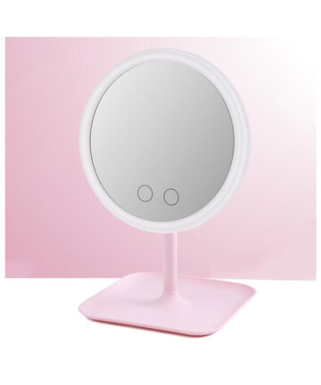 Makeup Mirror with Led Light 3/5 Light Switch LED Dimmable USB Charging Desktop Makeup Mirror Light Desktop Mirror